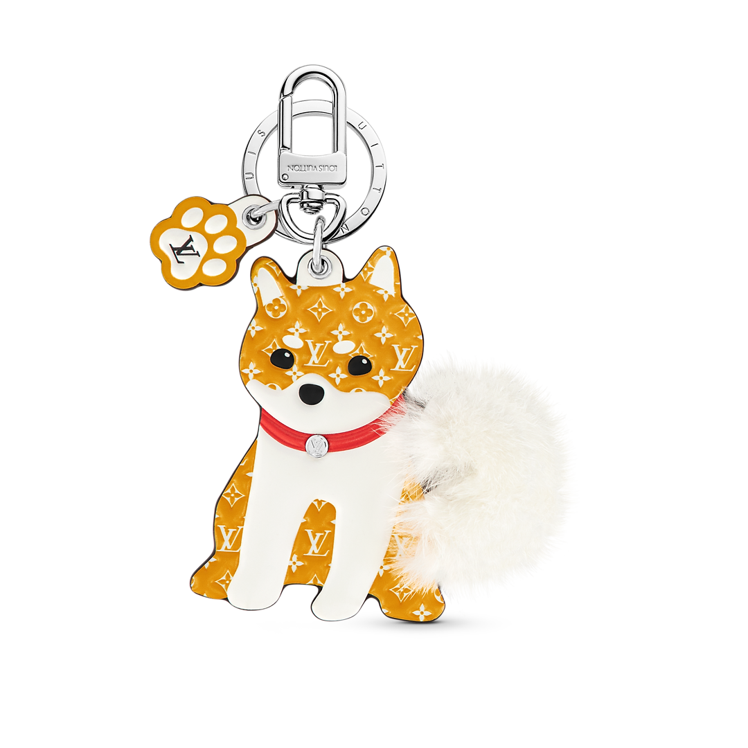 LV Shiba Key Holder and Bag Charm S00 New For Men LOUIS VUITTON